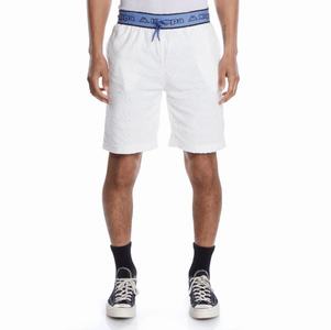 Bermudas Kappa Logo Tape Eko Blancos Azules | 50718-UBFQ