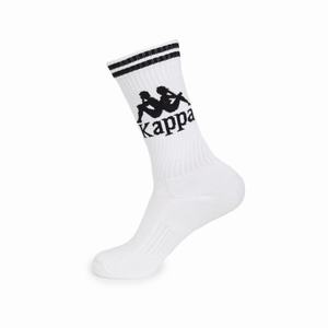 Calcetines Kappa Authentic Aster 1 Pack Blancos Negros | 18243-EJPD