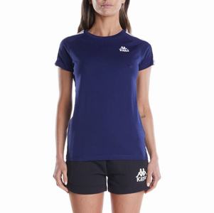 Camiseta Kappa 222 Banda Apan 2 Azul Marino | 12796-ZVQY