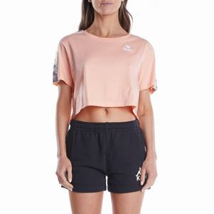 Camiseta Kappa 222 Banda Apua 2 Coral | 94785-MWKX