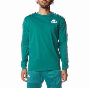 Camiseta Kappa 222 Banda Lake 3 Verdes | 40728-ZKPQ