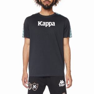 Camiseta Kappa 222 Banda Mars Negros Verde Oliva | 10584-LIBU