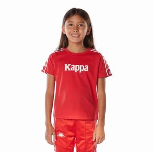 Camiseta Kappa 222 Banda Torio Rojos | 42093-EKXW