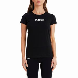 Camiseta Kappa Authentic Amboasary Negros | 76029-JRUK