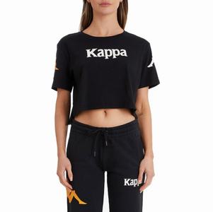 Camiseta Kappa Authentic Amilk Negros | 43962-EXMN