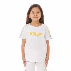 Camiseta Kappa Authentic Bendoc Blancos | 90821-YOKN