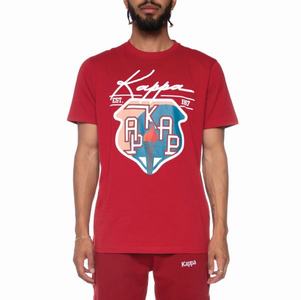 Camiseta Kappa Authentic Bergen Vino | 28049-TSJP