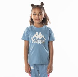 Camiseta Kappa Authentic Esstesi Azules Claro Marrom | 24389-ZGOH