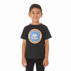 Camiseta Kappa Authentic Franeker Negros | 03892-HULE