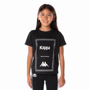 Camiseta Kappa Authentic Graphik Graphy Negros | 48129-LZTG