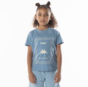 Camiseta Kappa Authentic Graphy Azules Claro Marrom | 20948-MNJQ