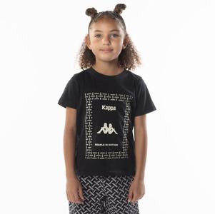 Camiseta Kappa Authentic Graphy Negros Marrom | 21645-CAEJ