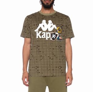 Camiseta Kappa Authentic Kareem Verde Oliva | 19062-HDBR