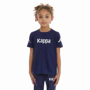 Camiseta Kappa Authentic Paroo Azul Marino | 56489-MJAE