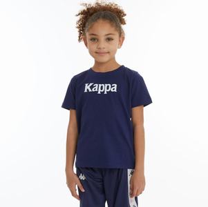 Camiseta Kappa Authentic Runis Azul Marino Blancos | 39427-HWKC