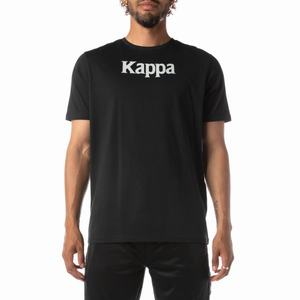 Camiseta Kappa Authentic Runis Negros Grises | 42095-IDVC