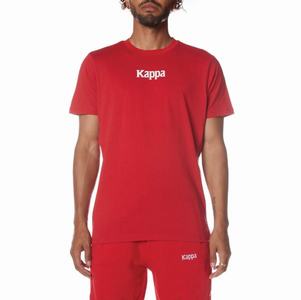 Camiseta Kappa Authentic Vornit Rojos Blancos | 06483-CGMI