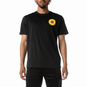 Camiseta Kappa Logo Palusa Negros | 31568-GWFK