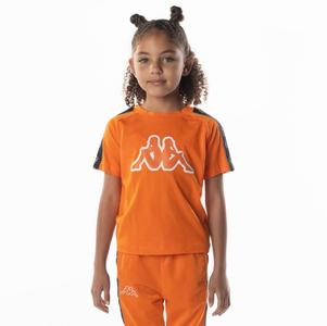 Camiseta Kappa Logo Tape Davirec Naranjas | 48760-FMJT