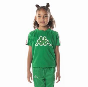 Camiseta Kappa Logo Tape Davirec Verdes | 18940-XOIP