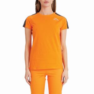 Camiseta Kappa Logo Tape Diza Naranjas | 46172-VMXF