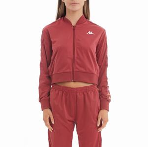 Chaquetas Deportivas Kappa 222 Banda Ponce Cropped Vino | 57649-DNIH