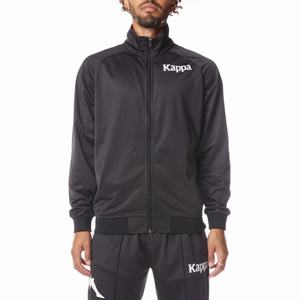 Chaquetas Deportivas Kappa Authentic Angost Negros Blancos | 56948-CTSZ