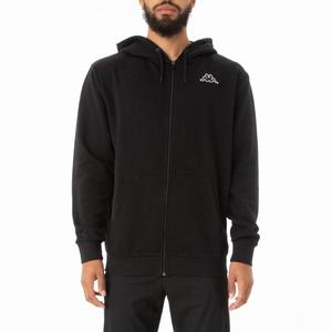 Chaquetas Deportivas Kappa Logo Jackok Full Zip Negros | 17528-BCJY