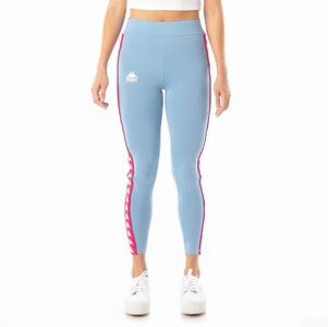 Leggins Kappa 222 Banda Anen 2 Azules Claro Rosas | 95713-EMOQ