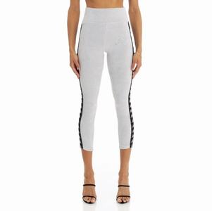 Leggins Kappa 222 Banda Slit Grises | 73194-DSYF