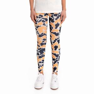 Leggins Kappa Authentic Palissa Negros Naranjas Claro | 46519-ZDXV