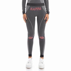 Leggins Kappa Authentic Trybunalski Knit Negros Rojos | 67940-AMHN