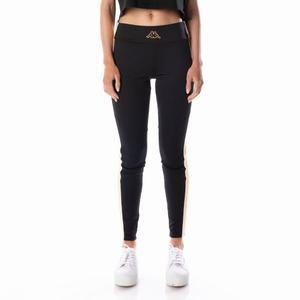 Leggins Kappa Logo Tape Eva Negros Naranjas Claro | 90645-QBDT