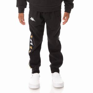 Pantalones Deportivos Kappa 222 Banda Alanzin Negros | 54931-ZXOS