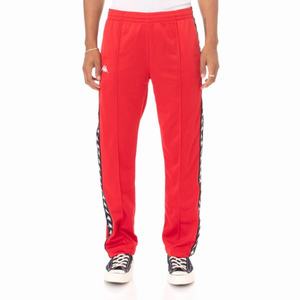 Pantalones Deportivos Kappa 222 Banda Astoriazz Rojos Negros | 28465-UGCI