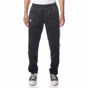 Pantalones Deportivos Kappa 222 Banda Astoriazz Negros Blancos | 35048-ENKI