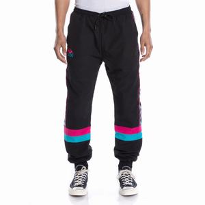 Pantalones Deportivos Kappa 222 Banda Gumball Govel Negros | 35960-IBFH