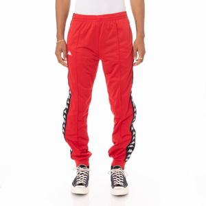 Pantalones Deportivos Kappa 222 Banda Rastoriazz Rojos Negros | 40256-PYIQ