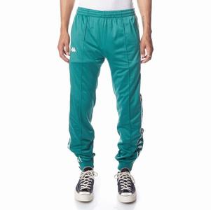 Pantalones Deportivos Kappa 222 Banda Rastoriazz Verdes Blancos | 68390-BXGQ