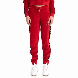 Pantalones Deportivos Kappa 222 Banda Shiner Rojos | 47296-MCEU