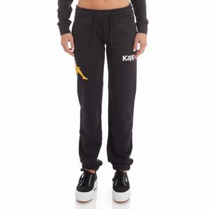 Pantalones Deportivos Kappa Authentic Ambatomainty Negros | 94203-UTNV