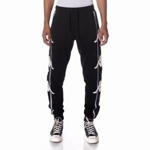 Pantalones Deportivos Kappa Authentic Clint Negros | 95720-LQPD