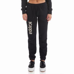 Pantalones Deportivos Kappa Authentic Glitty Negros | 31258-ZNWI