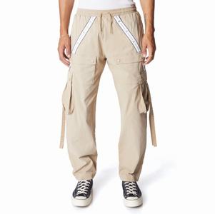 Pantalones Deportivos Kappa Authentic Jpn Hosin Cargo Beige | 24769-HXMC