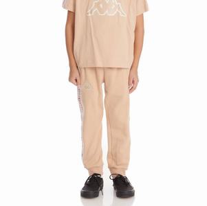 Pantalones Deportivos Kappa Logo Tape Anira 2 Beige | 95248-FLTE