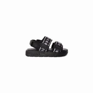 Sandalias Kappa 222 Banda Aster 7 Toddler Negros Blancos | 57843-CDHU