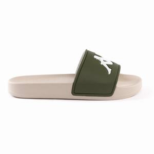 Sandalias de Diapositivas Kappa Authentic Adam 2 Verdes Verde Oliva Grises Blancos | 39027-LRXO