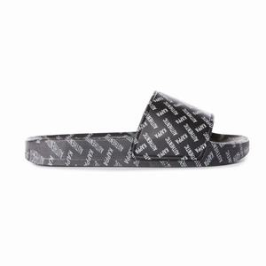 Sandalias de Diapositivas Kappa Authentic Solime 1 Negros Marrom | 93260-ADCV