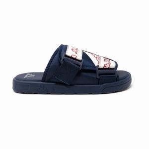 Sandalias de Diapositivas Kappa Logo Tape Kalpi Azules Azul Marino | 39128-WZRF