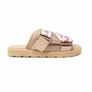 Sandalias de Diapositivas Kappa Logo Tape Kalpi Beige | 57682-COHR